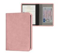 kwmobile Porte permis de Conduire Carte Grise avec Compartiments Cartes Passeport - Étui Portefeuille de Protection en Simili Cuir Coconut Swirl