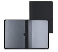 kwmobile Porte permis de Conduire Carte Grise avec Compartiments Cartes Passeport - Étui Portefeuille de Protection en Simili Cuir Noir