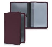 kwmobile Porte permis de Conduire Carte Grise avec Compartiments Cartes Passeport - Étui Portefeuille de Protection en néoprène Bordeaux Violet