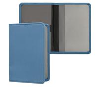 kwmobile Porte permis de Conduire Carte Grise avec Compartiments Cartes Passeport - Étui Portefeuille de Protection en néoprène Bleu