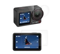 kwmobile Protection Écran & Objectif Caméra 3x pour DJI Osmo Active 5 Pro Film Verre Trempé 9H Action Cam & Appareil Compact