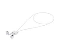 kwmobile Sangle aimentée Compatible avec Apple Airpods 1/2 / 3/4 / Pro 1 / Airpods Pro 2 - Sangle magnétique de 80 cm en Silicone pour écouteurs sans Fil Blanc