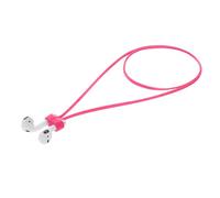 kwmobile Sangle aimentée Compatible avec Apple Airpods 1/2 / 3/4 / Pro 1 / Airpods Pro 2 - Sangle magnétique de 80 cm en Silicone pour écouteurs sans Fil Rose Clair