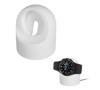 kwmobile Support Compatible avec Samsung Galaxy Watch 4/4 Classic / 3 / Watch Active 2 Support Montre connectée - Support de Chargeur en Silicone - Blanc