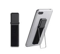 kwmobile Support Doigt Smartphone - Accessoire Doigt téléphone Portable Fonction Support - Sangle poignée Dos Smartphone 10,5 x 2,7 x 0,5 cm - Noir