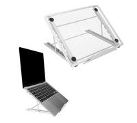 kwmobile Support pour Ordinateur Portable pour Logitech Laptop PC/Portable Monitor/Tablet - Stand pour Pc Portable - Fixation pour Ordi - Blanc