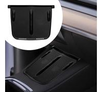 kwmobile Tapis de Console Centrale Compatible avec Tesla Model Y/Model 3 Tapis de Console Centrale - Tapis en Silicone Chargeur pour Voiture - Noir