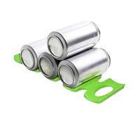 kwmobile Tapis de Rangement à Bouteille pour Frigo - Support à Canettes en Silicone - Range-Canette pour Stockage Réfrigérateur - Vert