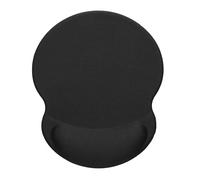 kwmobile Tapis de Souris avec Repose Poignet - Tapis Souris avec Coussin Repose-Poignet en Polyester et Silicone pour Bureau Gaming - Noir