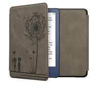 kwmobileÉtui Compatible avec Amazon Kindle (2022/2024) Coque - Étui à Rabat magnétique tabletteeReader Similicuir - Gris