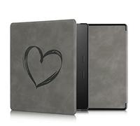 kwmobileÉtui Compatible avec Amazon Kindle Oasis 10. Generation Coque - Étui à Rabat magnétique tabletteeReader Similicuir - Gris