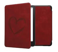 kwmobileÉtui Compatible avec Amazon Kindle Paperwhite (2024)/Colorsoft Coque - Étui à Rabat magnétique tabletteeReader Similicuir - Rouge foncé