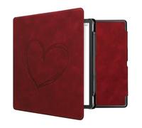 kwmobileÉtui Compatible avec Amazon Kindle Scribe (2022/2024) Coque - Étui à Rabat magnétique tabletteeReader Similicuir - Rouge foncé