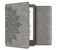 kwmobileÉtui Compatible avec Kobo Aura Edition 2 Coque - Étui à Rabat magnétique tabletteeReader Similicuir - Gris