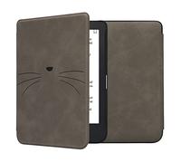 kwmobileÉtui Compatible avec Kobo Clara 2E Coque - Étui à Rabat magnétique tabletteeReader Similicuir - Gris