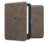 kwmobileÉtui Compatible avec Kobo Clara BW/Colour Coque - Étui à Rabat magnétique tabletteeReader Similicuir - Gris