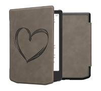 kwmobileÉtui Compatible avec Pocketbook Verse/Verse Lite/Pro/Color/Vivlio Light HD Coque - Étui à Rabat magnétique tabletteeReader Similicuir - Gris