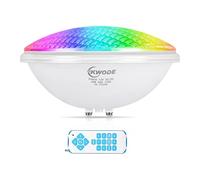 KWODE 36W RGB Lumières de Piscine par56, Timing 2/4/6H Ampoule LED, IP68 étanche à l'eau, Spot sous - Marin Projecteur Piscine Avec télécommande