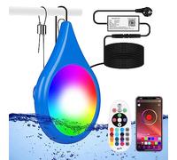 KWODE Éclairage de piscine à LED, Éclairage de piscine hors sol 25W Smart LED Light avec effet de lumière contrôlé par APP, synchronisation/synchronisation musicale, ip68, avec câble de 11m