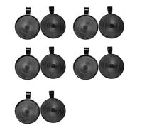 kwoifioy Base de bijoux ronde de style antique avec construction en alliage de zinc pour collier, breloque, artisanat, plateau à pendentif circulaire, composants de bijoux antiques, taille unique