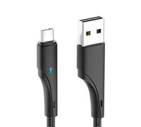 kwoifioy Câble de charge rapide, cordon tressé, 1 m applicable à Android | Cordon tressé, texture en caoutchouc thermoplastique, protections intelligentes contre les puces, divers appareils