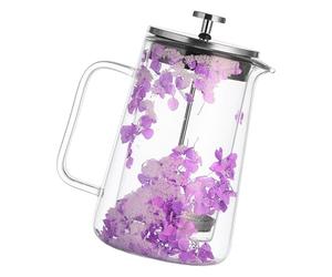 kwoifioy Cafetière à double paroi isolée 650 ml - Résistance à la chaleur et isolation thermique pour machine à fleurs séchées