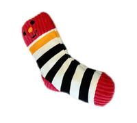 kwoifioy Jouet interactif couineur en forme de chaussette en peluche pour chien, dentition sûre, lavable pour les petites races, activités d'intérieur pour chien à mâcher pour stimulation mentale