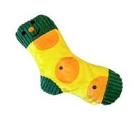 kwoifioy Jouet interactif couineur en forme de chaussette en peluche pour chien, dentition sûre, lavable pour les petites races, activités d'intérieur pour chien à mâcher pour stimulation mentale