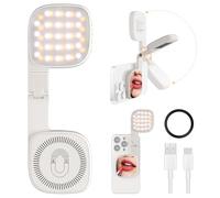 kwoifioy Lampe de téléphone compacte et attrayante mettant en évidence une longue durée de vie de la batterie USB Créez une charge rapide et une LED modifiable pour une utilisation en autoportrait