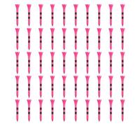 kwoifioy Lot de 50 tees de golf peints multicolores, légers et stables, pour extérieur et intérieur, forte adhérence pour différents niveaux de compétence, incassables