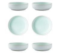 kwoifioy Lot de 6 petites assiettes élégantes de qualité alimentaire résistantes à la chaleur Finition brillante Pour service quotidien Facile à nettoyer