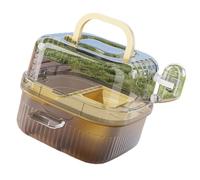 kwoifioy Mallette de voyage pour rongeurs avec roue d'exercice à faible bruit et structure ventilée pour un transport sûr pour hamster
