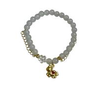 kwoifioy Perles en verre délicates avec breloques motif cheval pour un usage quotidien, bijoux d'invités de mariage