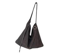 kwoifioy Sac à bandoulière surdimensionné à la mode pratique en nylon large sangle réglable pour un usage quotidien, le bureau, les activités de plein air, sac prêt à l'emploi, gris, One Size