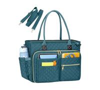 kwoifioy Sac de travail pour ordinateur portable avec porte-gobelet pour enseignant, mallette professionnelle pour ordinateur portable, sac à main pour infirmière, Vert, One Size