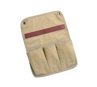 kwoifioy Solution De Rangement Pratique Bord La Chaise Conception À 3 Compartiments Texture Tissu en Toile Installations Faciles Accessoire D'extérieur Pliable D'organisation Latéral Chaise