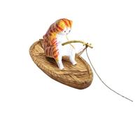kwoifioy Statuette décorative avec base de bateau et détails de tringle, D | Petite étagère de bureau pour décoration de table fantaisiste