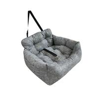 kwoifioy Tapis de voyage respirant pour animaux de compagnie - Design réversible - Installation facile en quelques instants - Pas besoin d'outils - Lit de voiture réglable pour chien avec base