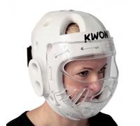 KWON Casque de Taekwondo Blanc, L pour Adultes Unisexes - Imperméable, Polypropylène (PP), Foam, Taekwondo, headguard, casque
