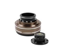 KWONIVLAN Adaptateur de volant de course à libération rapide 70 mm pour MOZA Simagic M10 A Snap on Drift (marron)
