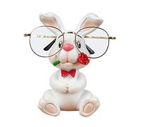 KWQBHW Support à lunettes en forme de lapin mignon en résine en forme d'animal pour la maison, le bureau