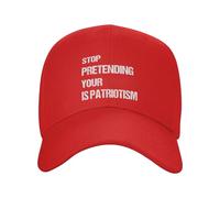 KWQDOZF Arrêtez de Faire comme si Votre racisme était du patriotisme. Casquette de Baseball Humoristique pour Homme, Style Camionneur