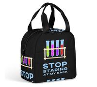 KWQDOZF Arrêtez de regarder mon sac à lunch isotherme pour femmes et hommes, idéal pour le travail, les pique-niques et les voyages.