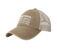 KWQDOZF Attention, Je suis Un Connard, Donc si Vous ne Voulez Pas de Votre Chapeau Feelingstrucker pour Femme Graphique