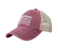 KWQDOZF Attention, Je suis Un Connard, Donc si Vous ne Voulez Pas de Votre Chapeau Feelingstrucker pour Femme Graphique