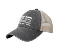 KWQDOZF Attention, Je suis Un Connard, Donc si Vous ne Voulez Pas de Votre Chapeau Feelingstrucker pour Femme Graphique