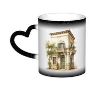 KWQDOZF Bâtiment antique avec branche d'olivier romaine et tasse changeant de couleur dans le ciel - Enchantez vos moments