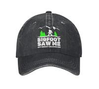 KWQDOZF Bigfoot m'a vu, mais Personne ne Le croit1 Casquette de Baseball Vintage délavée pour Hommes et Femmes, Casquette de camionne
