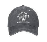 KWQDOZF Bigfoot m'a vu, mais Personne ne Le croit4 Casquette de Baseball Vintage délavée pour Hommes et Femmes, Casquette de camionne