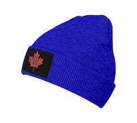 KWQDOZF Bonnet d'hiver en Tricot Confortable avec Motif Drapeau du Maroc, Canada et Feuille d'érable, pour Homme et Femme, Bonnet de